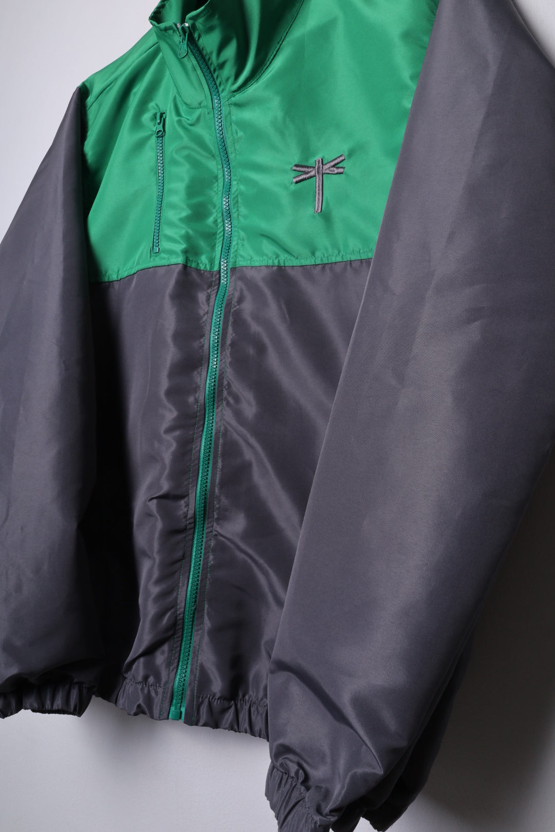TRACK JACKET GREEN / GREY