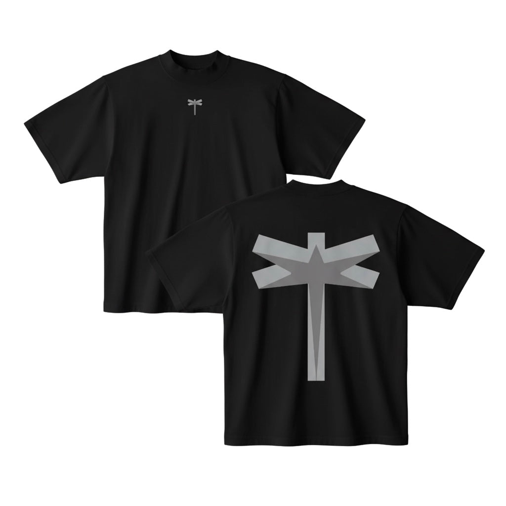 Evolution Oversized Black Logo Tee