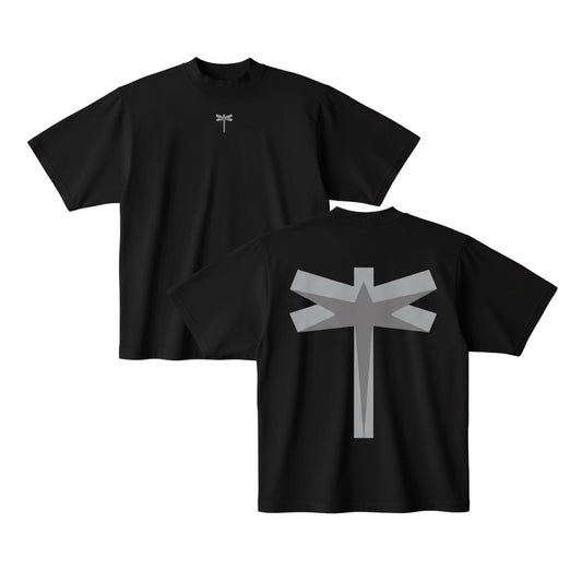 Evolution Oversized Black Logo Tee