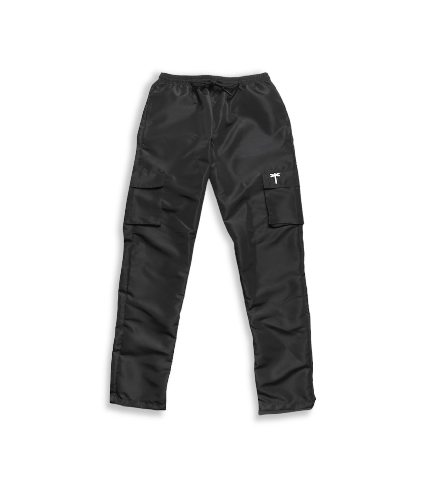 CARGO STAPLE BLACK PANTS