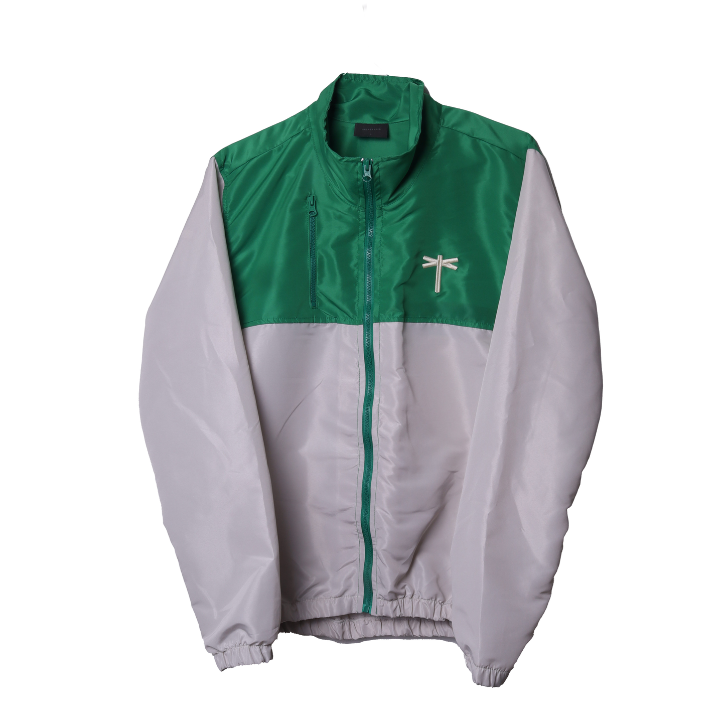 TRACK JACKET GREEN / CREAM